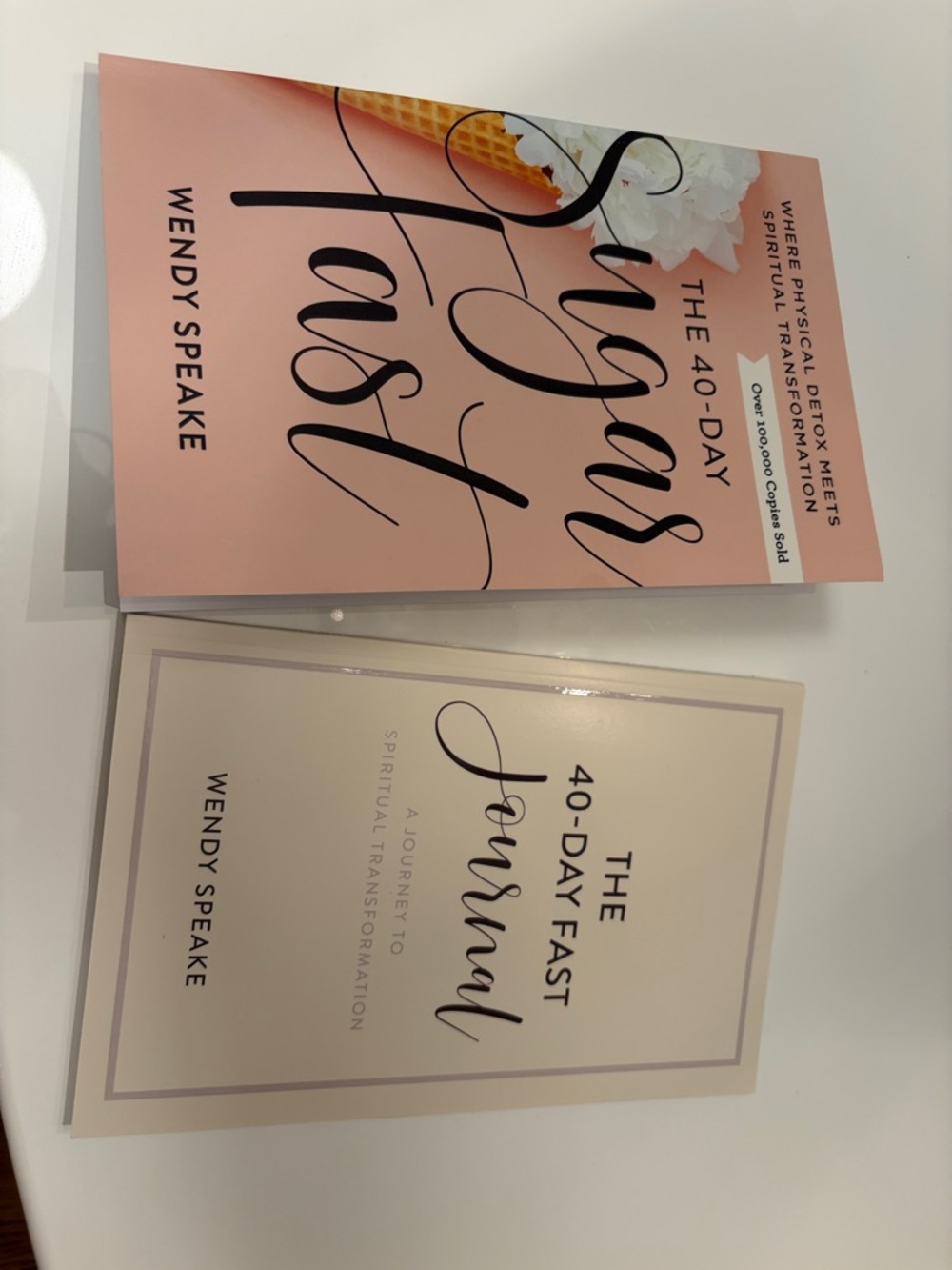 The 40-Day Fast by Wendy Speake – Blush & Cream Book Set